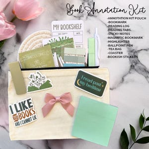 Annotation supply kit gift for book lover book annotating kit book tabs annotating supplies bookish gift for her book annotation kit