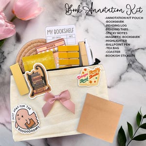 Everything but the book kit book annotation kit book lover gift teacher gift bookworm gift bookish gift for her reading kit gift for reader