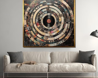 Colorful DJ Hands Abstract Art, Music Mixer Canvas Print, Vibrant