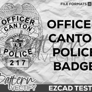 Canton Police Badge svg,vectorart,laserdesign,laserart,engraving,gripscrolldesign,pattern,axedesign,laserengraving-RM