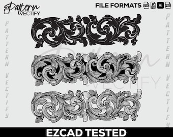 Bloemenrolontwerp SVG voor lasergraveren en afdrukken.