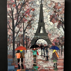 Multicolored mosaic painting