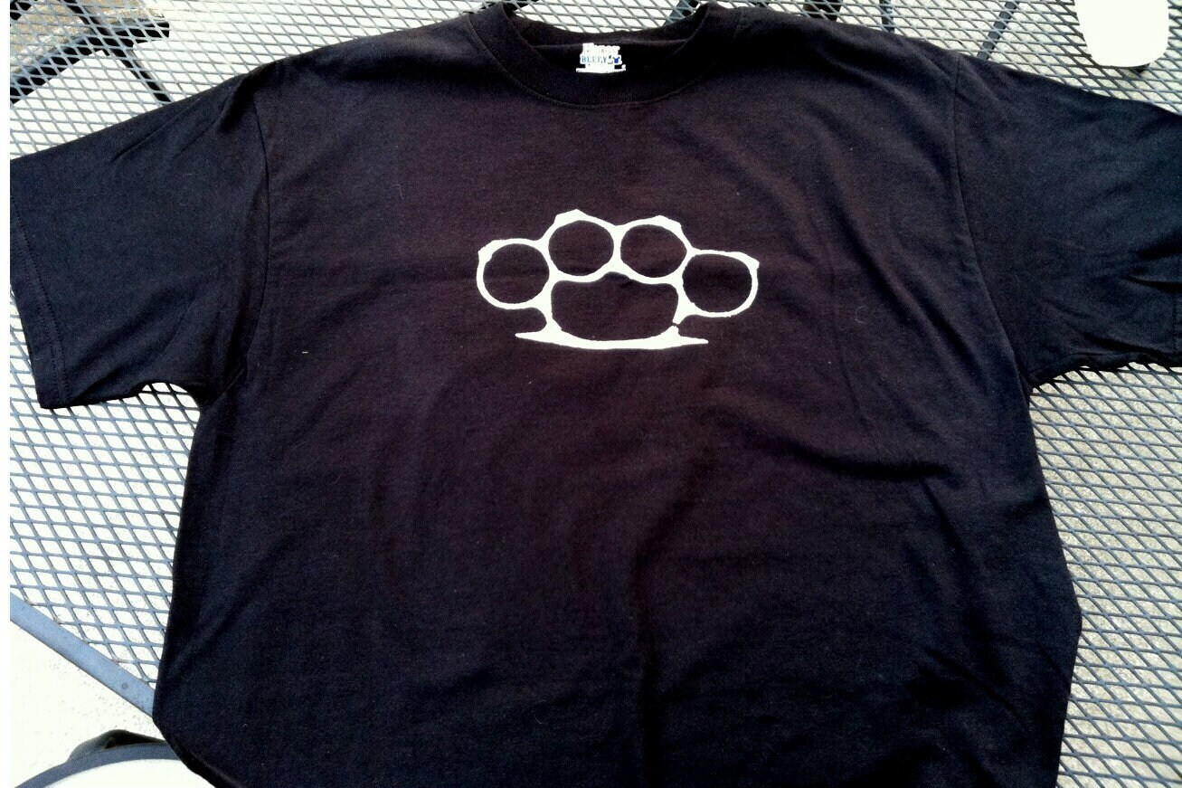 Brass Knuckles T-shirt - Etsy