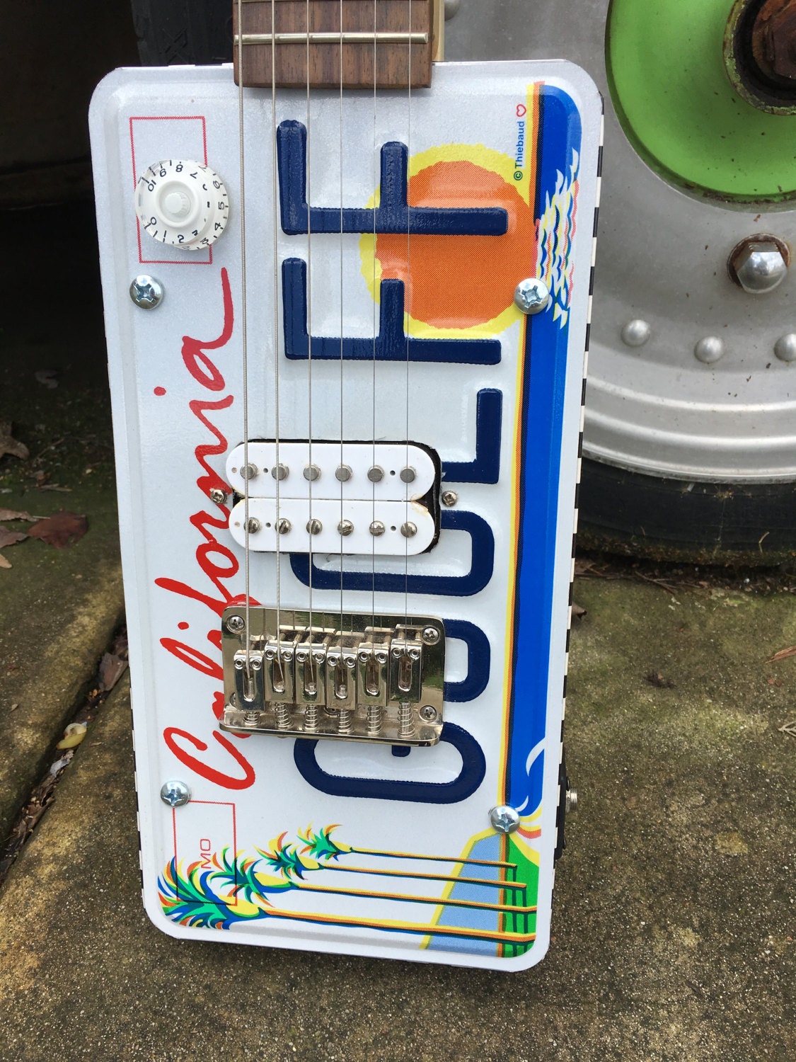 License Plate Guitar Etsy