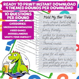 Fun Pub Quiz Trivia Questions 3 - Categories: Uncommon Knowledge, Video Games, Moosellaneous, What&#39;s Your Fantasy?