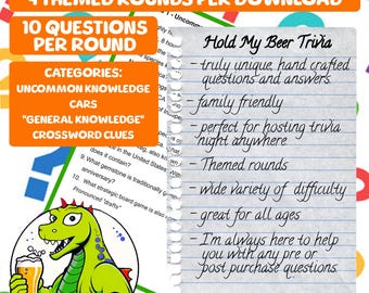 Fun Pub Quiz Trivia Questions 4 - Categories: Uncommon Knowledge, Cars, "General" Knowledge, Crossword Clues