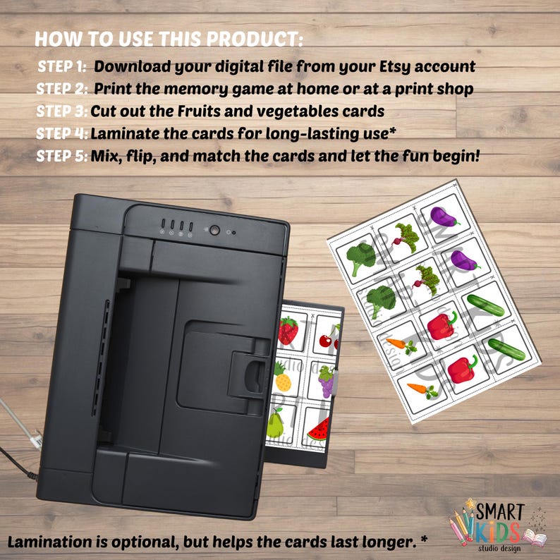 Fruits and Veggies Memory Game | Printable Matching Cards for Kids ...