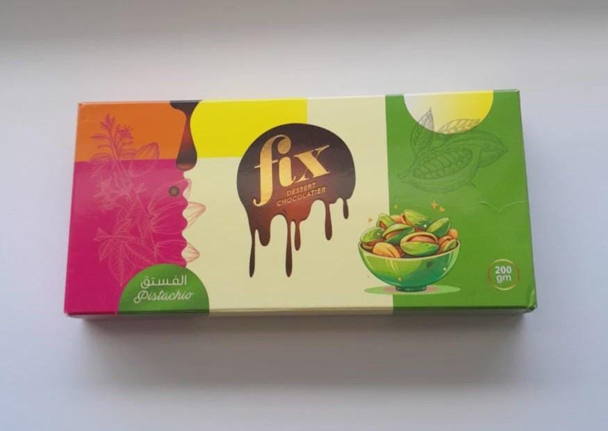 菓子 fix Knafeh 60x200g Can't Get Knafeh of It - FIX Chocolate Bar - Dubai FIX