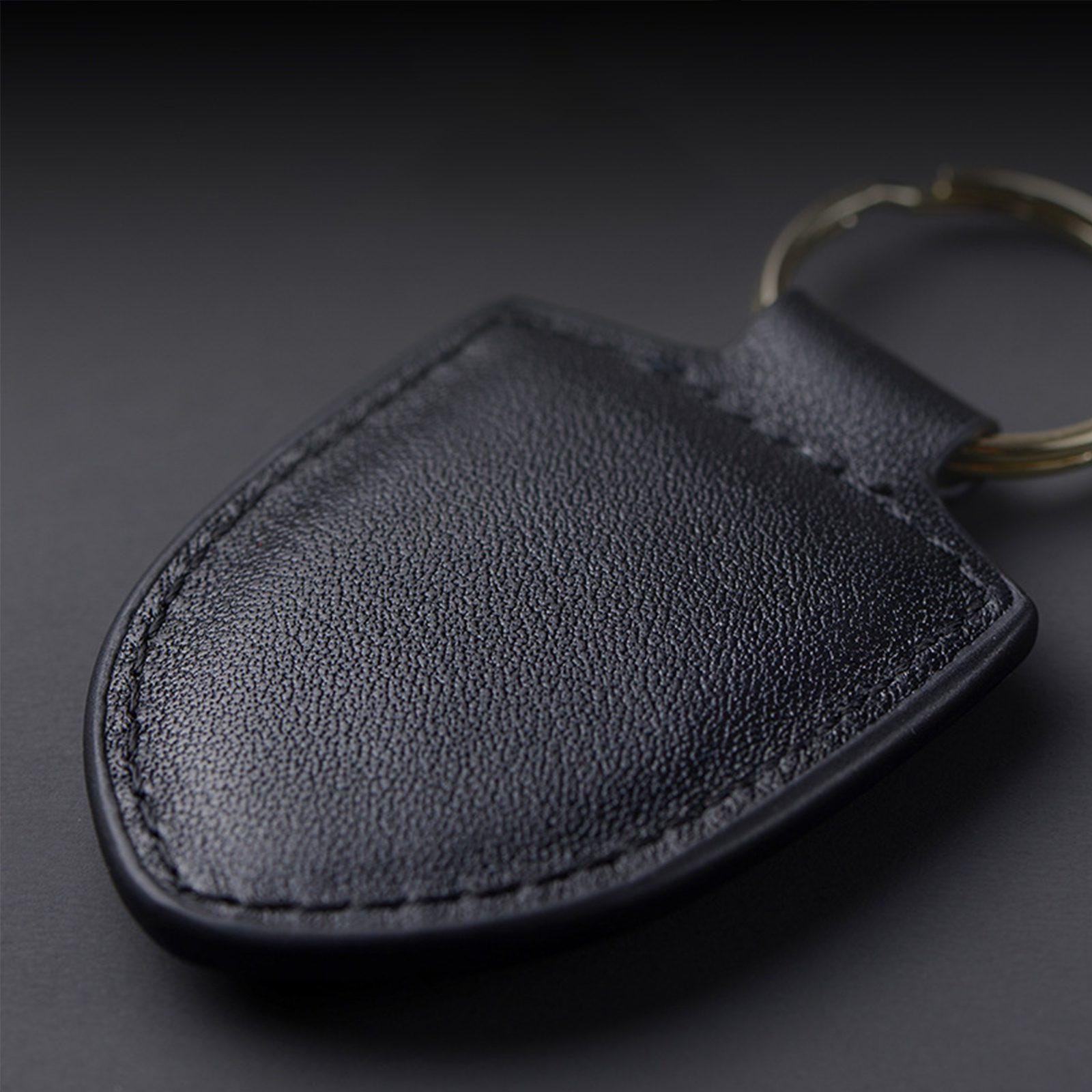 Porte-clés Porsche Design Carbone Noir - Neuf Avec étiquettes, Cuir Et Métal