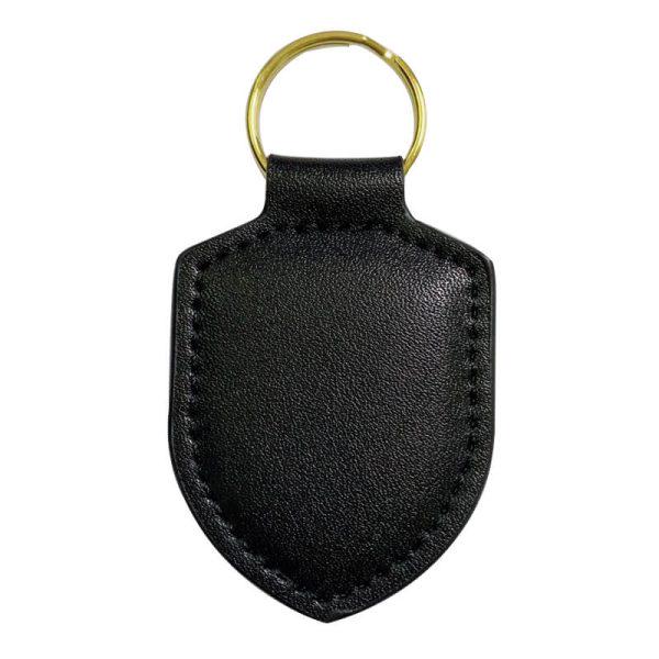 Porte-clés Porsche Design Circle - Noir En Cuir Et Métal - Neuf Avec étiquettes