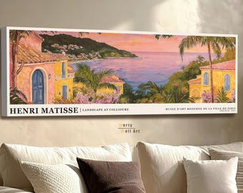 Henri Matisse Coastal Wall Art: Mediterranean Landscape, Modern Home Decor, Matisse Print