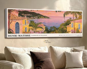 Henri Matisse Coastal Wall Art: Mediterranean Landscape, Modern Home Decor, Matisse Print
