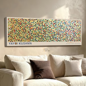 Yayoi Kusama Exhibition Poster: Polka Dot Art Print, Colorful Wall Art, Maximalist Decor