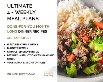 Rachel's Budget-Friendly Meal Plan - Month - 4 Weekly
