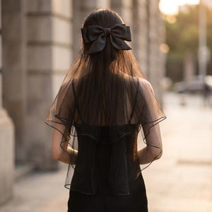 Retro Bow Veil - Etsy display picture 2