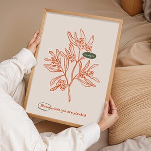 Eukalyptus Wand Kunst Druck, Minimal Poster, Line Pflanze Zeichnung, Natur Wand Kunst, Wohnkultur, Wand Kunst Poster, Geschenk für Sie