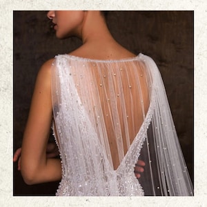 Wedding Bolero Cape – Soft Bridal Shawl, Shoulder Cover, Elegant Evening Wrap, Bridal Accessory