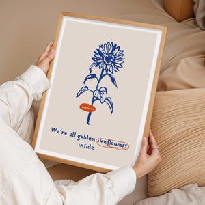Sonnenblume Wand Kunst Druck, Minimale Blumen Poster, Botanische Linie Zeichnung, Natur Dekor, Wand Kunst Drucke, Moderne Dekoration, Wand Kunst, Geschenk für Sie