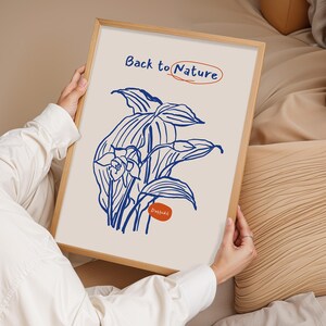 Narzisse Blumen Wand Kunst Druck, Botanische Linie Poster, Natur Pflanze Zeichnung, Minimale Wand dekoration, Geschenk für Sie, Moderne Kunst, Wand Drucke