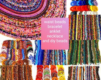 60 INCH BEADS,african waist beads