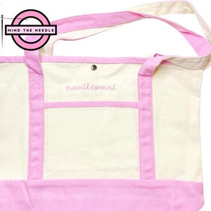 Needlepoint Project Bag | Work in Progress Bag | Needlepoint to Go Bag | Other Colors Available