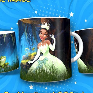 Tiana Princess Mug Wrap: Sublimation Design for 11oz Mug (Digital Download)