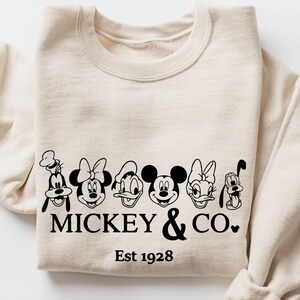 Mickey and Co Est 1928 Sweatshirt, Disney Mickey Mouse T-shirt, Disney Mickey Hoodie, Disney Friends Shirt, Disney Trip Shirt
