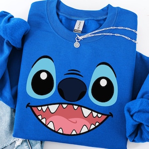 Disney Stitch Sweatshirt, Stitch Sweatshirt, Stitch Lover Sweatshirt, Cute Disney Gift for Stitch Fans, Disney Sweatshirt, Stitch Tee