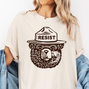 Protect Our National Parks T-Shirt, Anti Trump shirt, Resist Anti Trump Shirt, Bear National Parks Support Tee, Subtle Anti Trump T-Shirt
