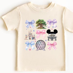 Disney Friends Coquette Toddler Shirt,Walt Disney World Coquette Toddler Disney Castle Toddler Hollywood Studios Toddler matching Tee Disney