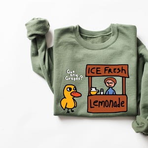 Got Any Grapes Shirt, The Duck Song Shirt,Funny Duck Shirt, Ice Fresh Lemonade, Millennial Shirts, Cute Duck Gifts