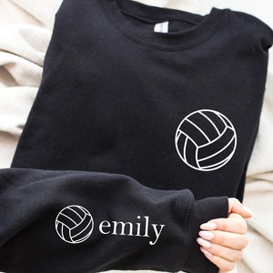Custom Name Volleyball Sweatshirt, Personalized Volleyball Shirt, Volleyball Player Gift, High School Volleyball shirt, Teen Volleyball
