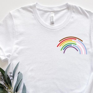 Rainbow Pocket Pride TShirt,LGBT Pocket Shirt,Pride Month Gift,Gay Pride T-Shirt,Pride Shirt Men,Womens Rainbow Tshirt,LGBTQ Shirt, Ally Tee