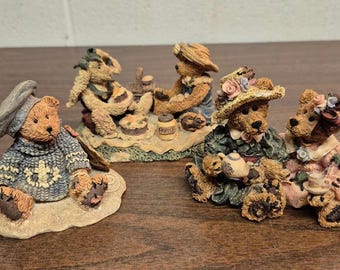 Handgemaakte Boyds Bears and Friends-beeldjesset