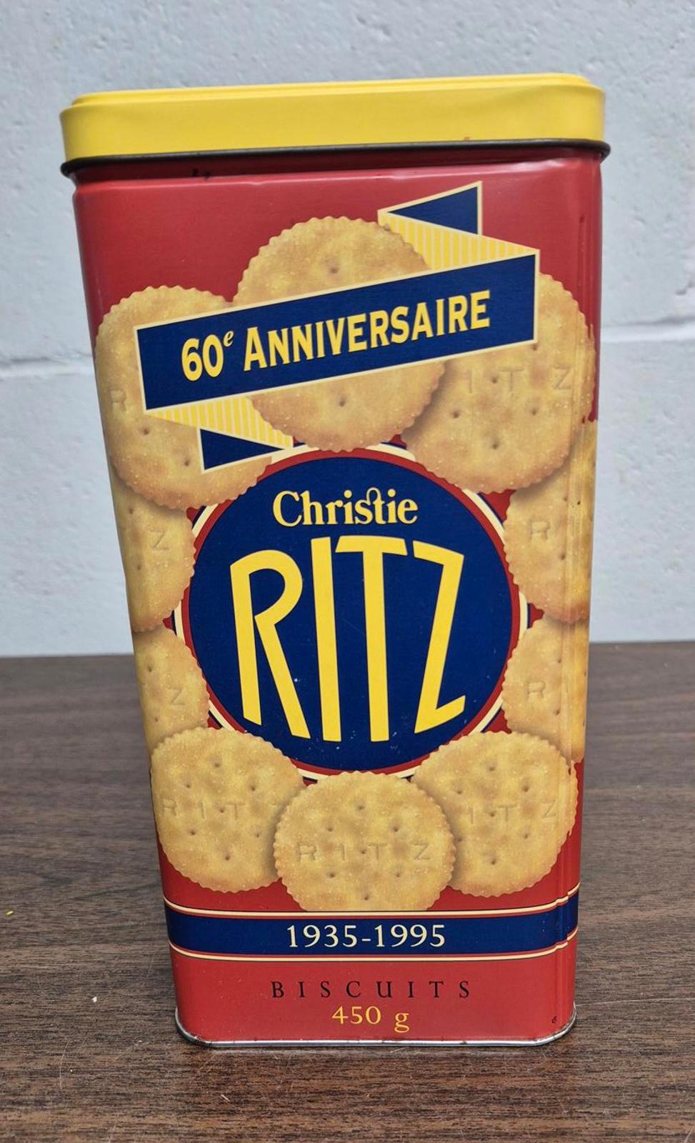 Vintage Christie Ritz Crackers Tin - 60th Anniversary Edition