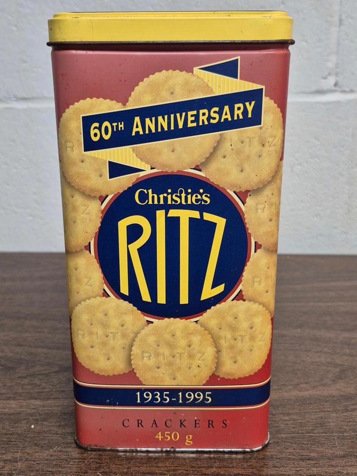 Vintage Christie Ritz Crackers Tin - 60th Anniversary Edition