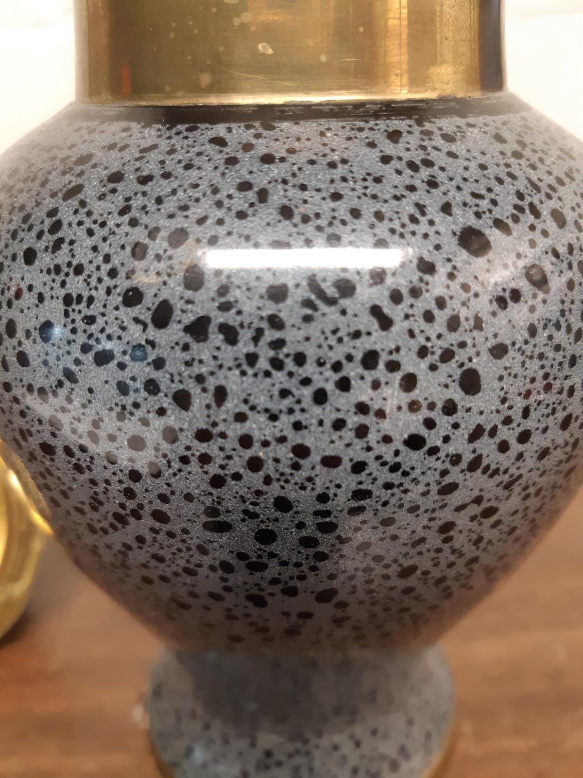 ヴィンテージ装飾エナメル真鍮壷 - Etsy 日本