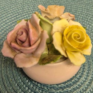 Adderley Floral Bone China Roses Figurine
