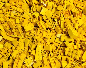 LEGO Yellow Pieces Only Assorted Sizes & Shapes - 100 Piece Count