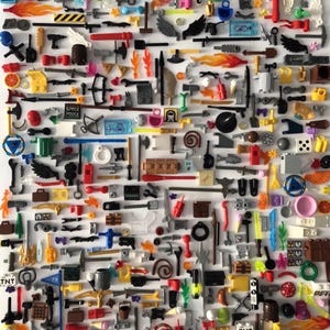 LEGO Accessory Assortment of 50 pieces