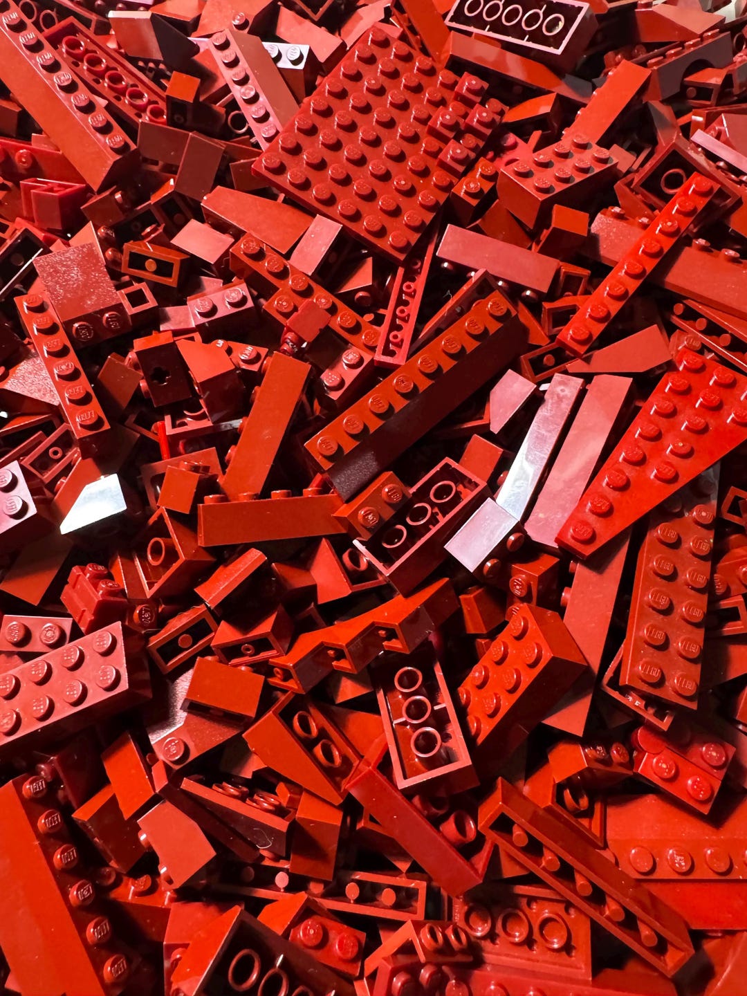 Lego Red Rocks Dark Red LEGO® Bricks – Burgundy Bulk Assorted Pieces, MOC Builder Lot ...