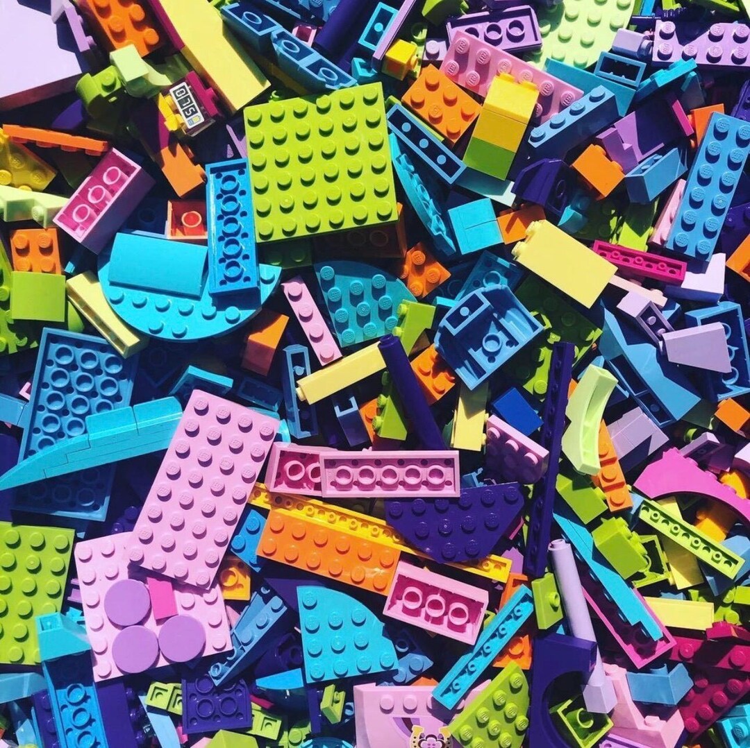 LEGO Bright Color Brick Mix – 8oz Bulk Genuine LEGO Pieces - Etsy