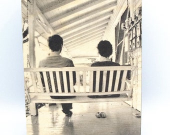 Front Porch, Gainesville, Pleasant Street, Historic District, Florida, Handmade, DIY, Wood Print