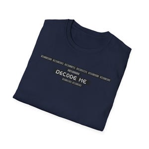 Camiseta "Decodifícame el código binario", humor tecnológico para programadores, regalo para desarrolladores geek imagen 6