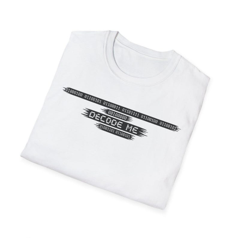 Camiseta "Decodifícame el código binario", humor tecnológico para programadores, regalo para desarrolladores geek imagen 2
