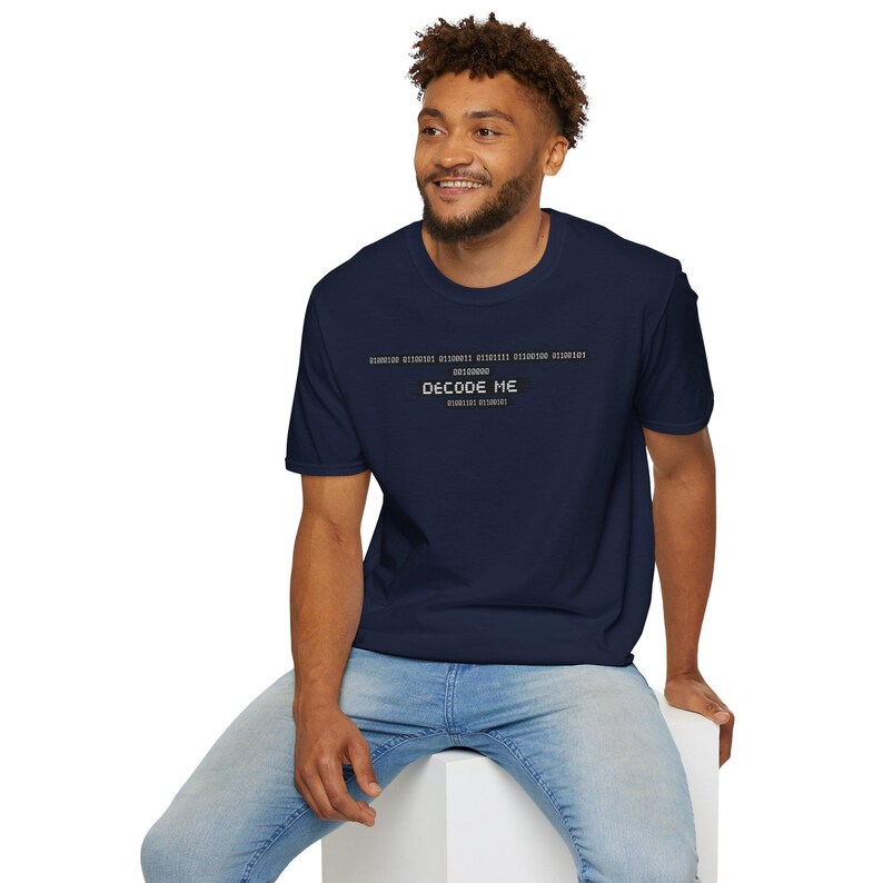Camiseta "Decodifícame el código binario", humor tecnológico para programadores, regalo para desarrolladores geek imagen 13