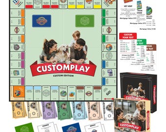 Custompoly Board Game, Personalized Custom Board Game, Unique Family Gift, Custom Game Board, Personalized Family Game, One of a Kind Gift