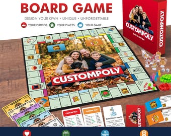 Custompoly, Personalized Board Game, Custom Night Gift, Custom Board Game, Mother's Day Gift, Personalized Gift