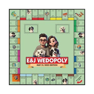 Custompoly Board Game: Customized Gift, Personalized Board Game, Corporate Gift, Father&#39;s Day Gift, Personalized Custompoly Game Board