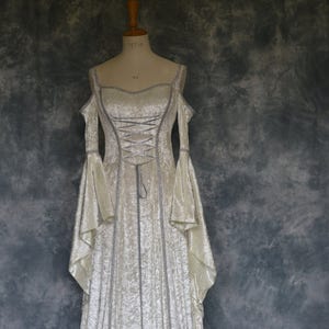 Medieval Wedding Dress, Renaissance Gown, Elvish Wedding Dress, Robe Medievale, Pre-Raphaelite Dress, Hand Fasting Gown, ElvishGown, Marnie image 5